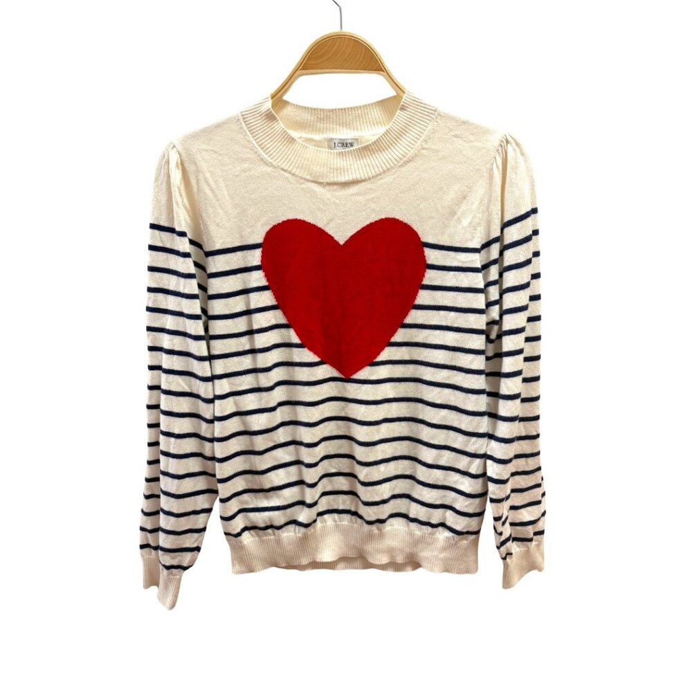J Crew Heart Sweater